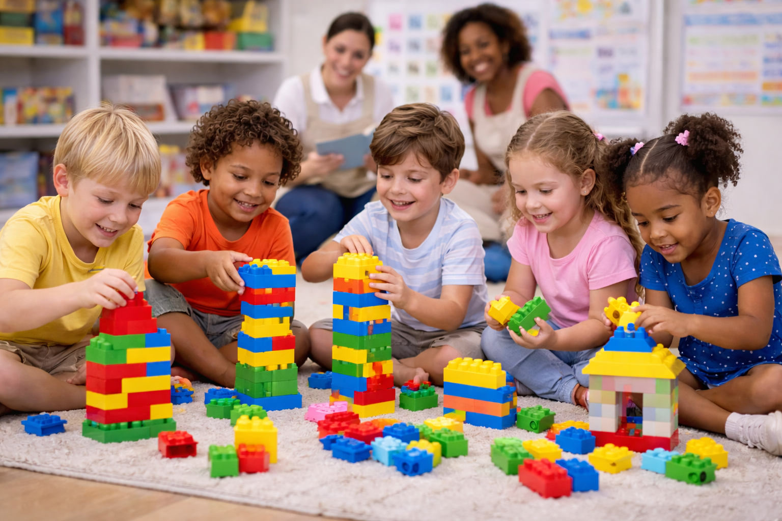 Children playing at daycare